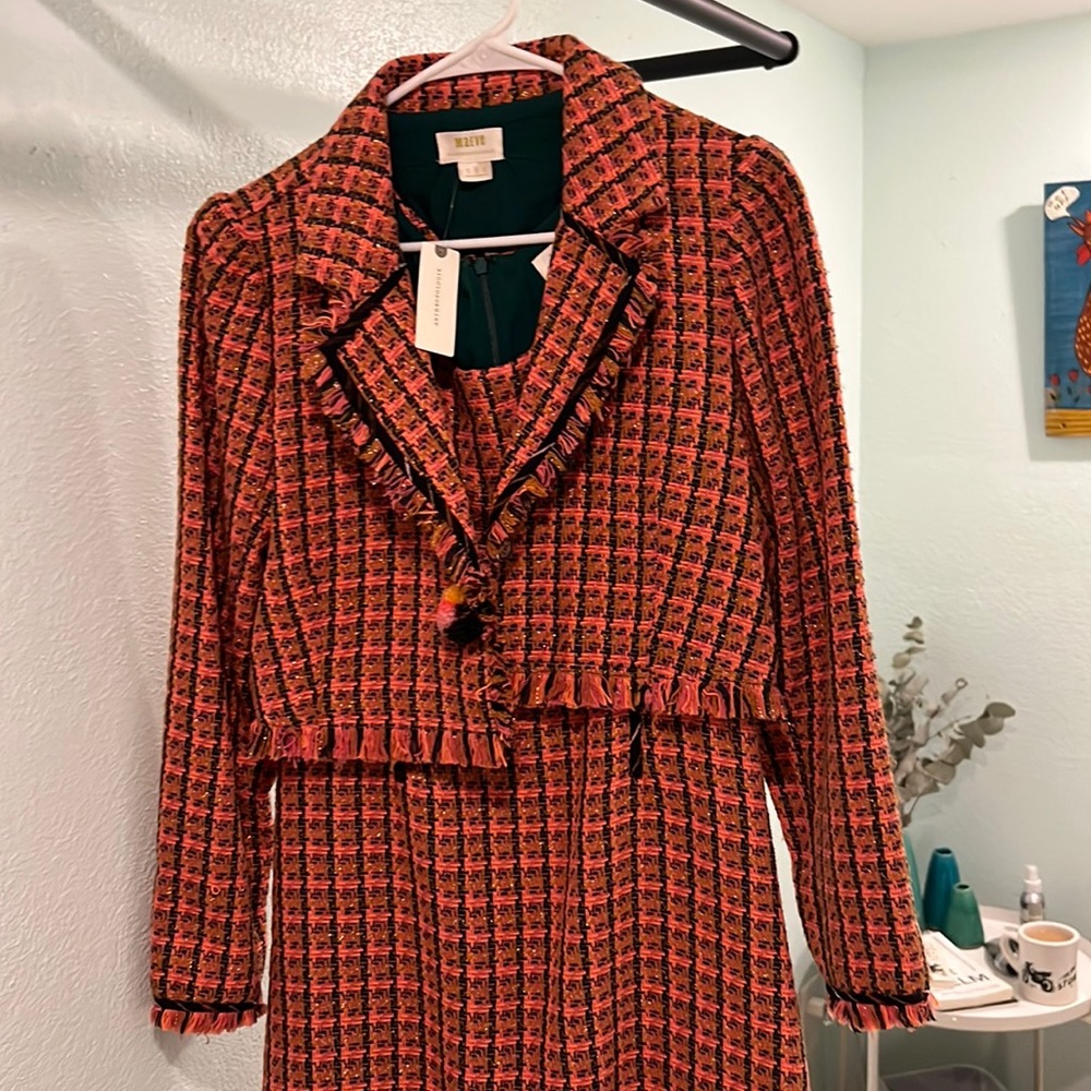 Anthropologie Maeve Tweed Dress Set